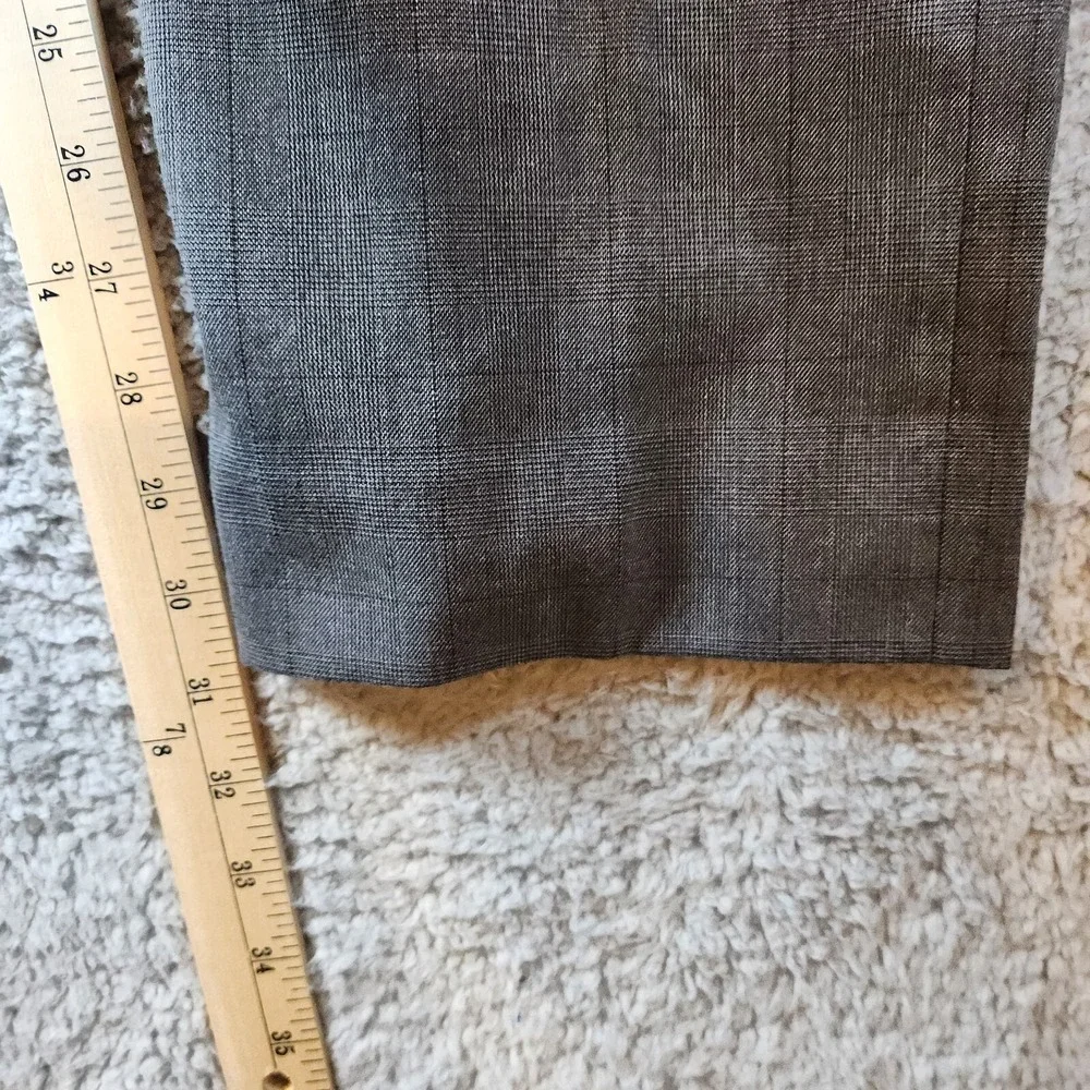 Banana Republic Dress Pants Men's 34x32 Gray Standard Fit Stretch Straight Leg